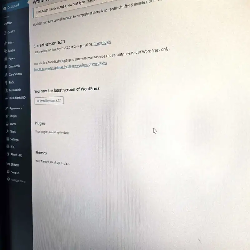 What Happens When I Click Update to WordPress?